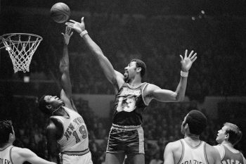 Los Angeles Lakers center Wilt Chamberlain.