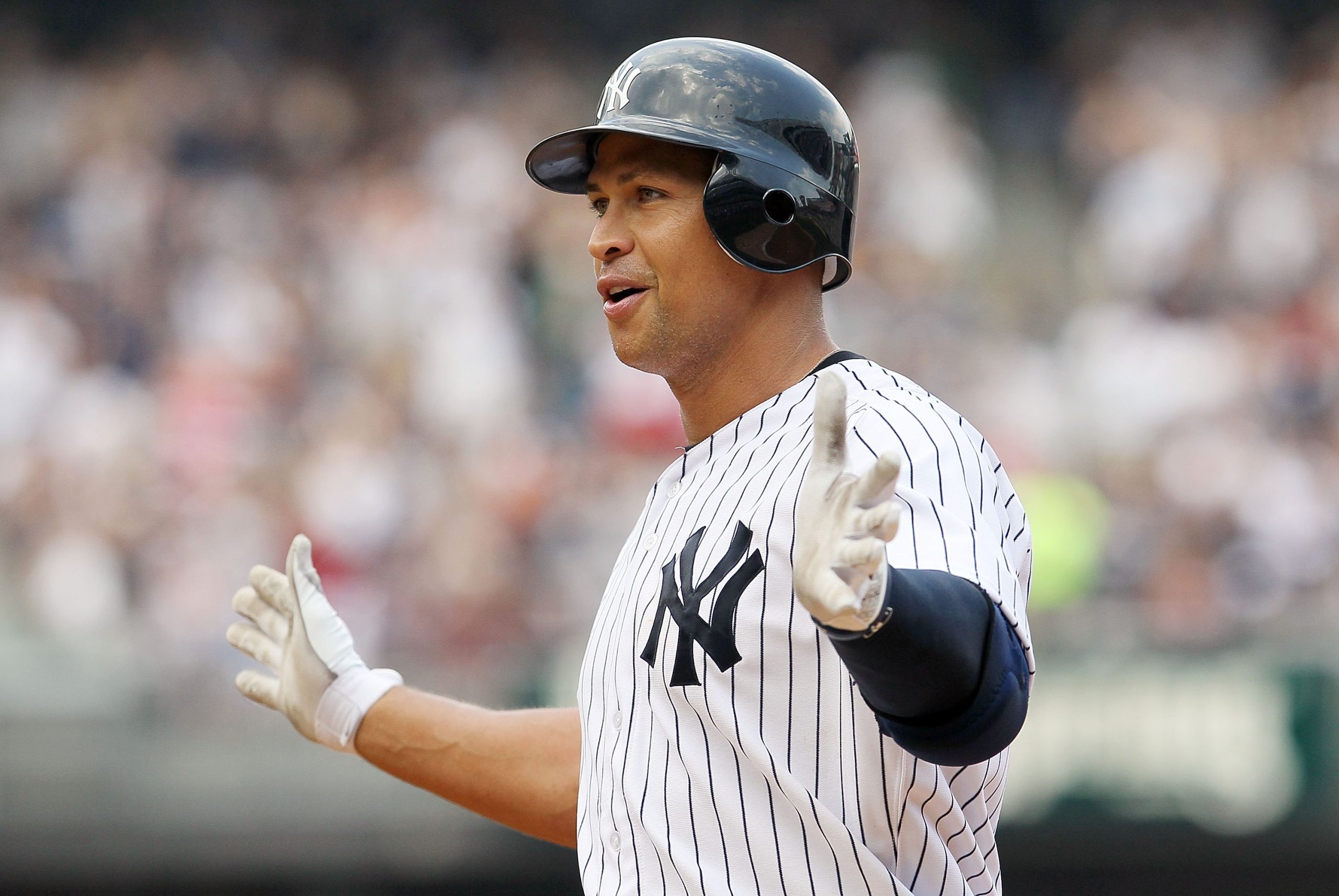 A-Rod collects his first hit as a Ranger 