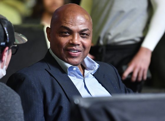 Charles Barkley is seen in attendance during the UFC Fight Night event.