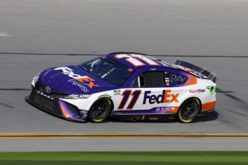 Denny Hamlin during Next Gen test