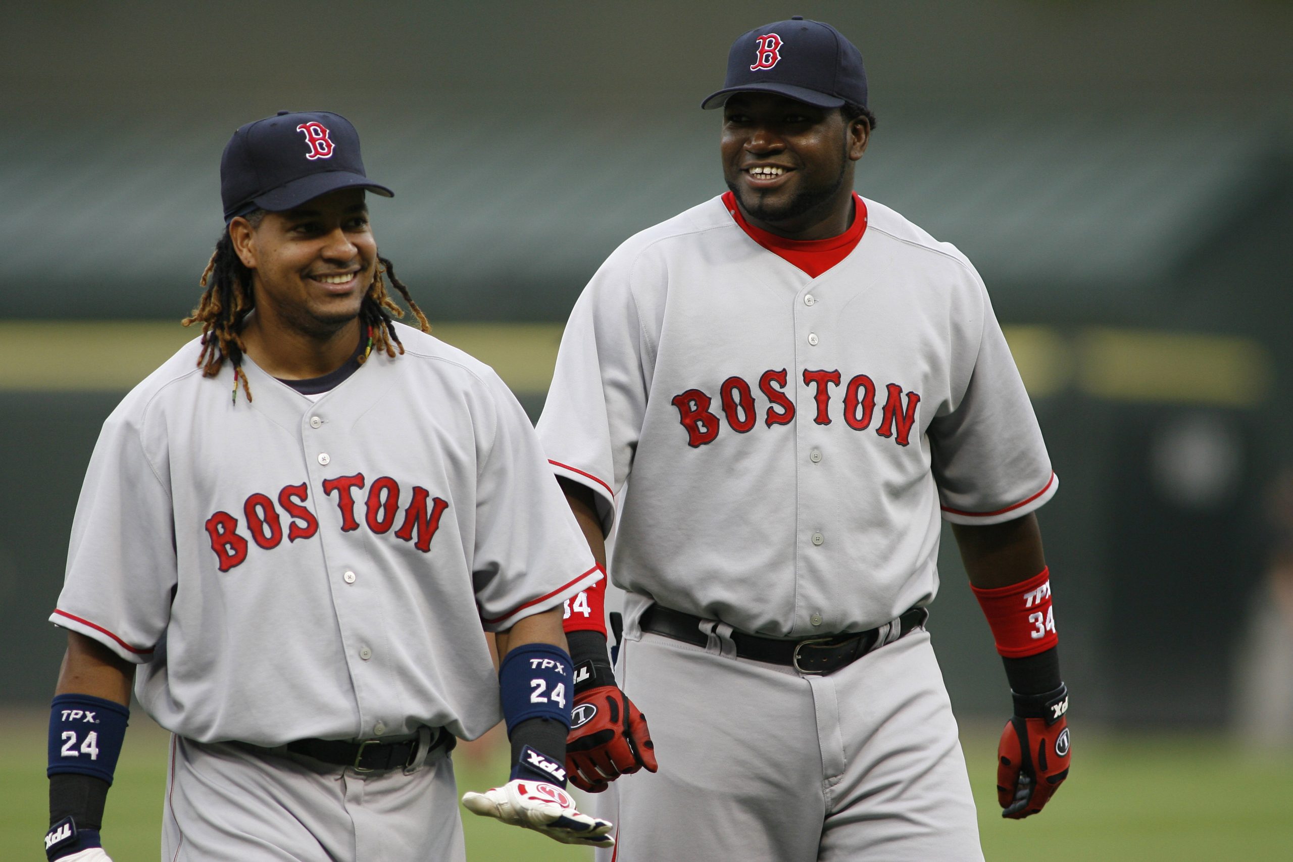 Gallery: Red Sox hall of famer Manny Ramirez honored with teammate David  Ortiz – Boston Herald