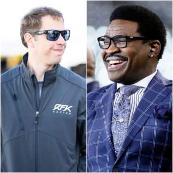 Brad Keselowski and Michael Irvin