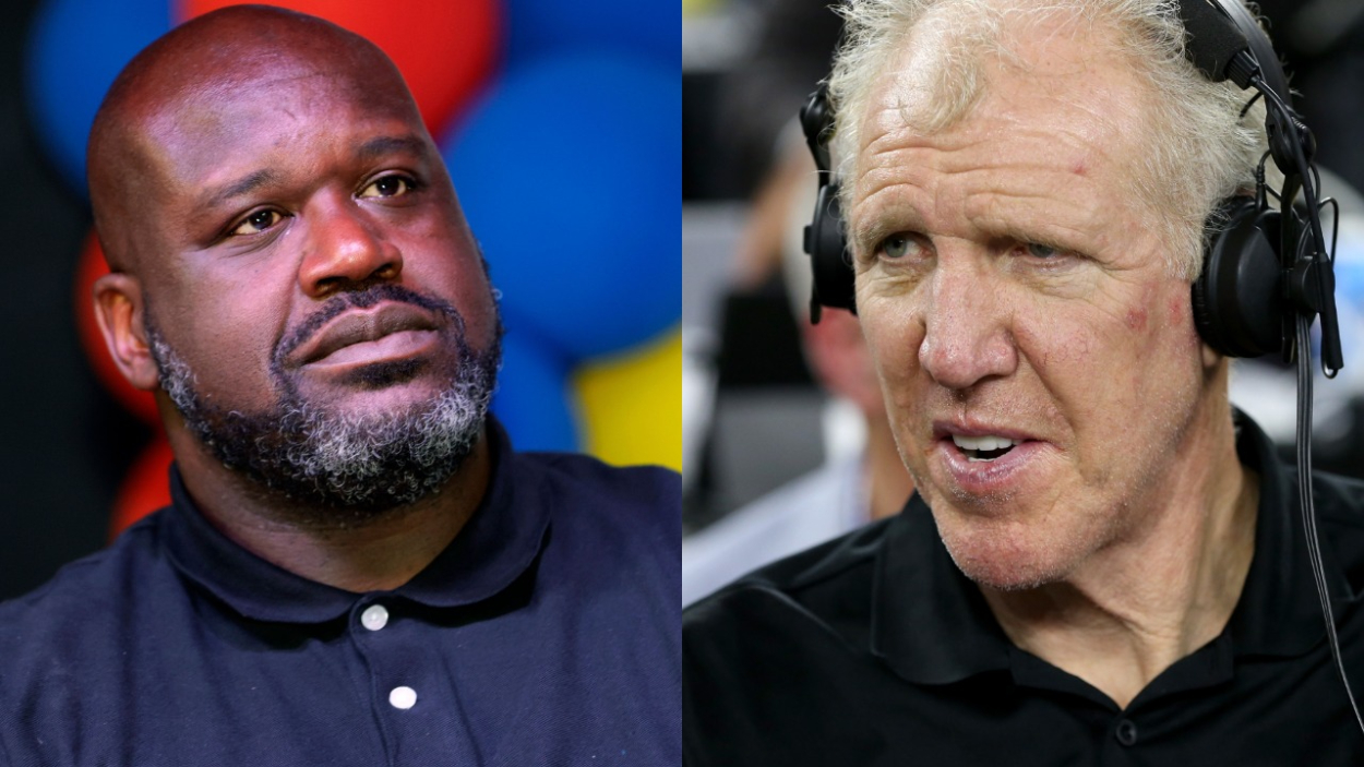 With the NBA's recent initiative to publish true heights, a reminder that  legendary 7-footers Shaquille O'Neal and Bill Walton have both said on  record that they are actually 6'11 : r/nba