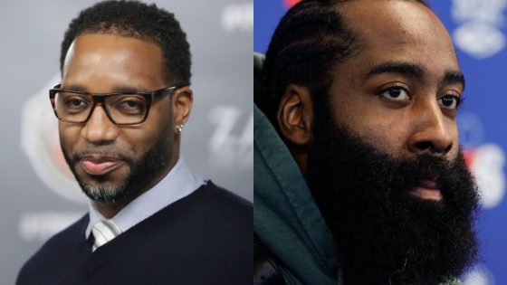 NBA legend Tracy McGrady and Philadelphia 76ers star James Harden.