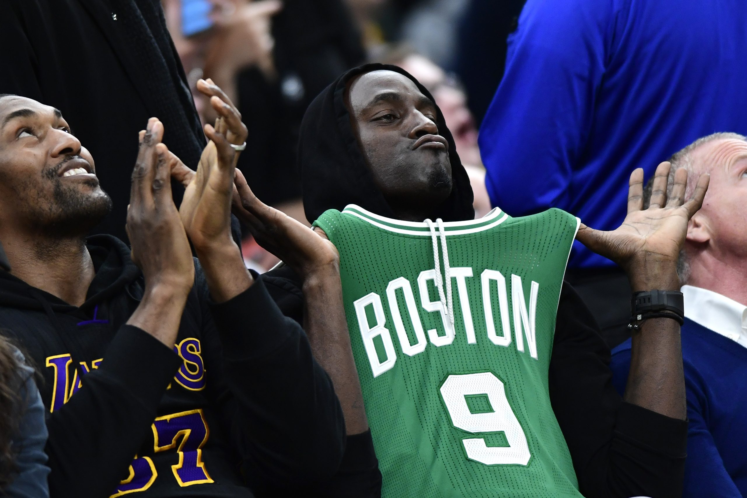 3/13 Boston Celtics Kevin Garnett Jersey Number 5 Retirement Ceremony SGA  Poster