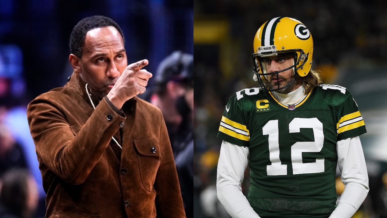 Stephen A. is still blaming Aaron Rodgers for Davante Adams leaving the  Packers 