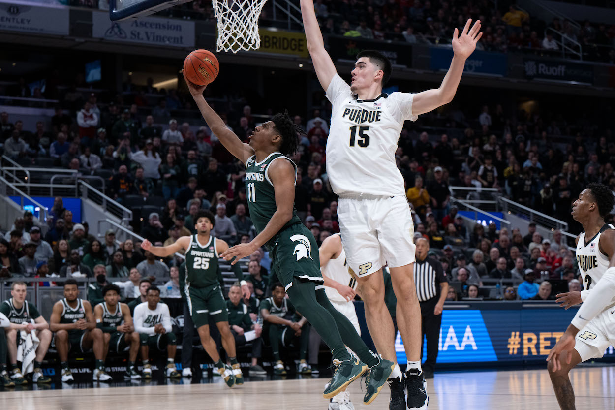 How Tall Is Purdue Center Zach Edey And How Much Does He Weigh 