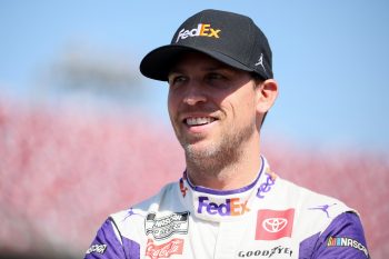 Denny Hamlin waits on grid