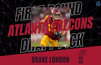 New Atlanta Falcons wide receiver Drake London