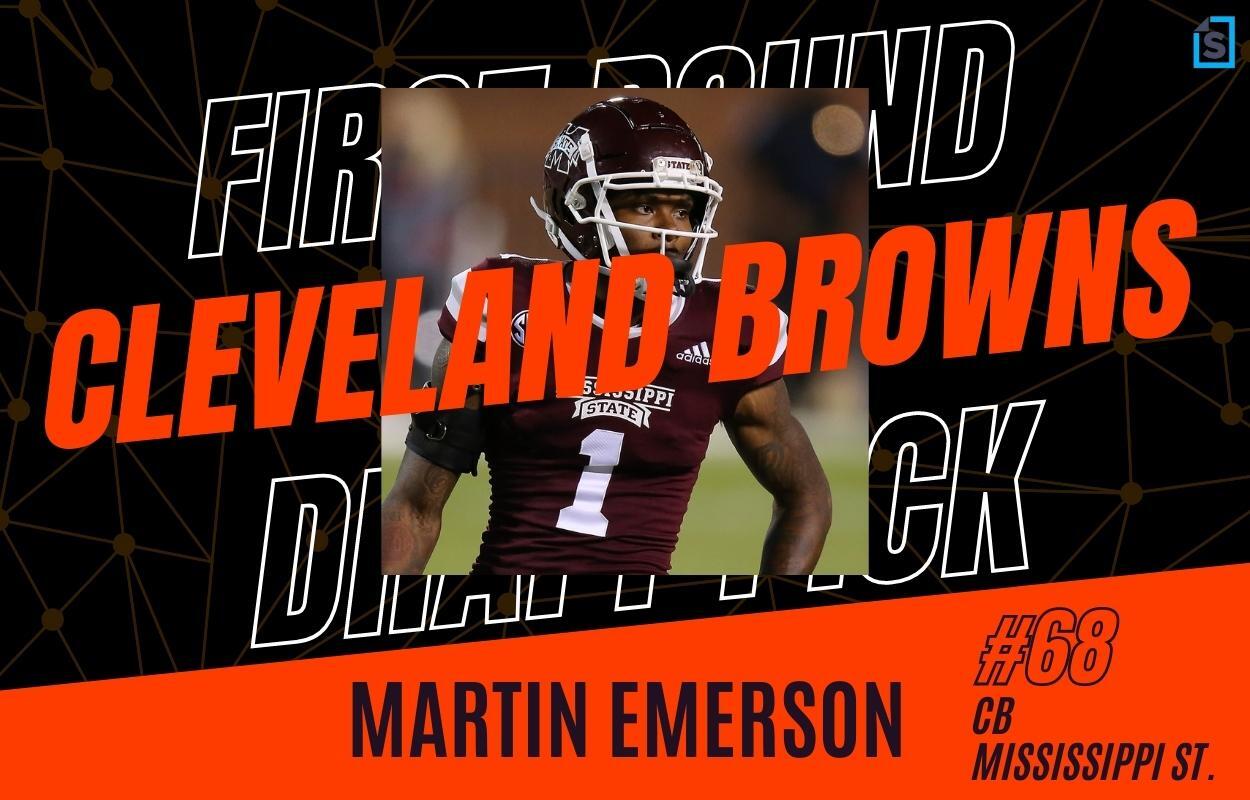 Cleveland Browns select CB Martin Emerson from Mississippi State