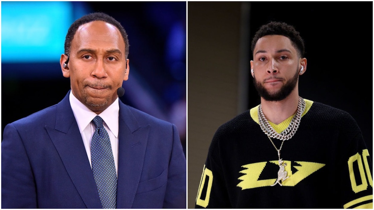 Stephen A. Smith had funniest reaction to James Harden's awful outfit