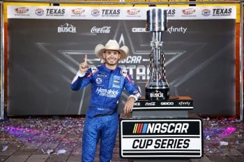 Kyle Larson following his win at the 2021 NASCAR Cup Series All-Star Race