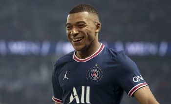 Kylian Mbappe in 2022 before he decided to re-sign with PSG over LaLiga side Real Madrid.