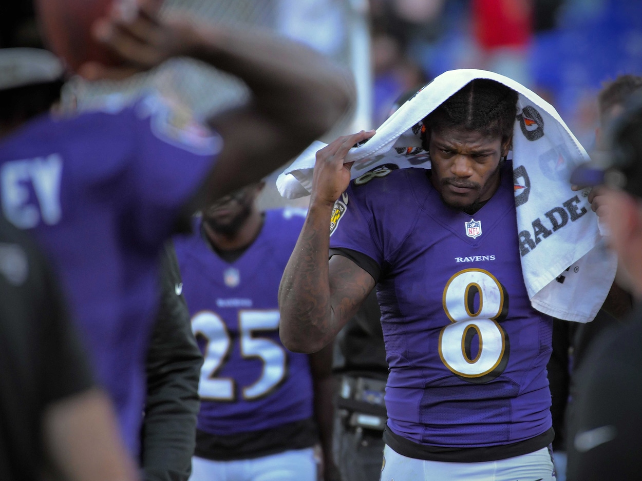 LOOK: Lamar Jackson puts on 15 pounds, looks jacked