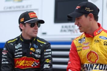 Ryan Blaney and Joey Logano talk