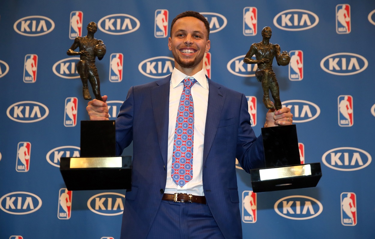 Photos: NBA legends receiving their MVP trophies