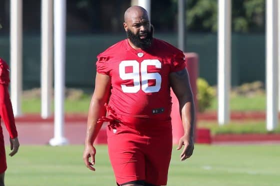 Akiem Hicks during Tampa Bay Buccaneers minicamp