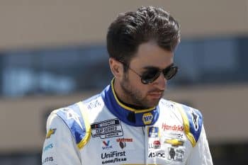 Chase Elliott walks the grid during practice for the NASCAR Cup Series Toyota/Save Mart 350 at Sonoma Raceway on June 11, 2022.