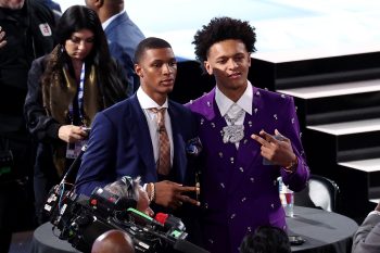 Jabari Smith Jr. and Paolo Banchero at the 2022 NBA Draft