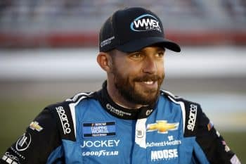 Ross Chastain waits on the grid prior to the NASCAR Camping World Truck Series race at Charlotte Motor Speedway on May 27, 2022.