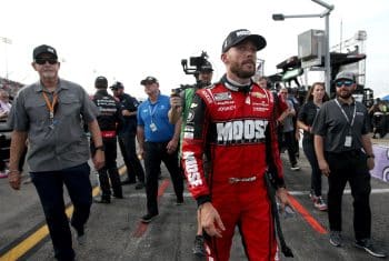 Ross Chastain walks after race