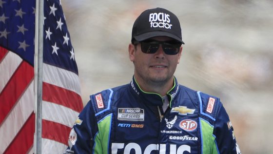 Erik Jones before the 53rd annual Quaker State 400 NASCAR race on July 10, 2022, at the Atlanta Motor Speedway.