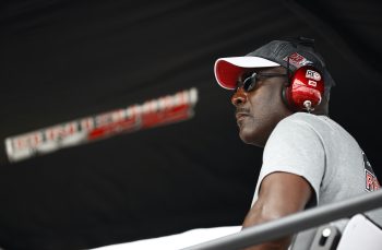 Michael Jordan watches race