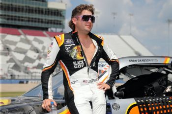 Noah Gragson waits on grid