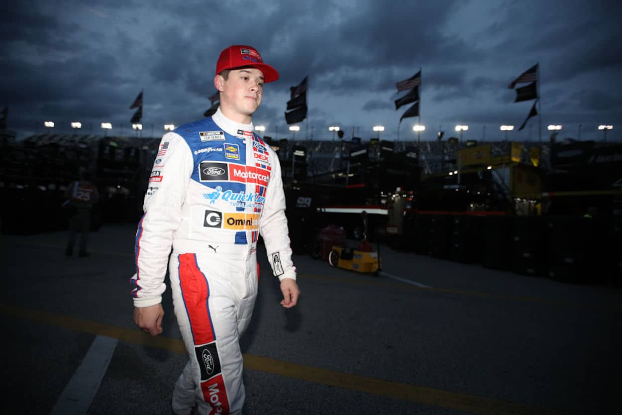 Family affair: Harrison Burton celebrates first K&N Pro Series