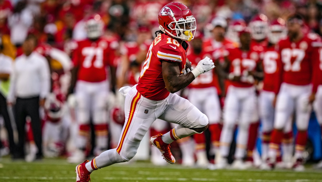 Isiah Pacheco has 130 all-purpose yards for Kansas City Chiefs in AFC  Championship win - The Scarlet Faithful