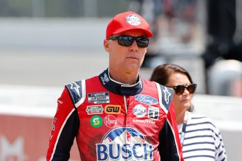 Kevin Harvick walks before race