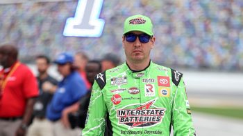 Kyle Busch walks the grid prior to the NASCAR Cup Series Coke Zero Sugar 400 at Daytona International Speedway on Aug. 28, 2022.