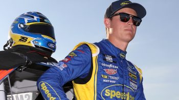 Zane Smith waits on the grid prior to the NASCAR Camping World Truck Series Rackley Roofing 200 at Nashville Superspeedway on June 24, 2022.