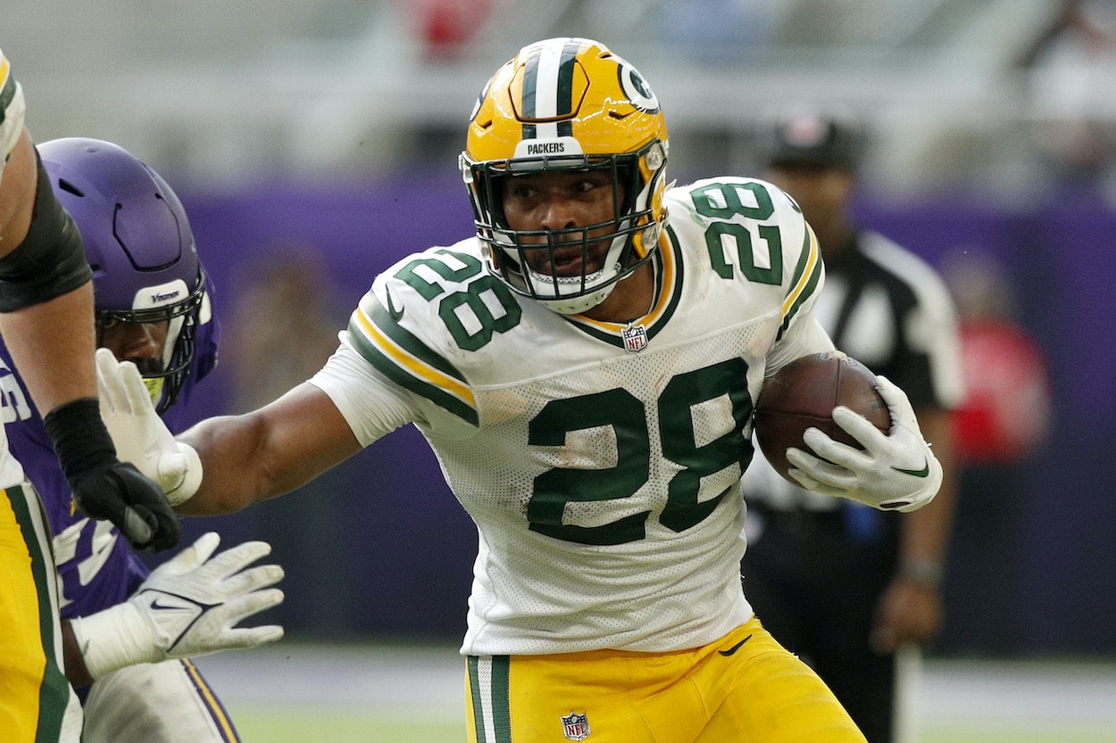 Packers RB AJ Dillon credits unique source for success vs Bears