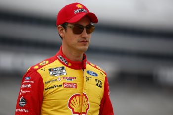 Joey Logano on grid