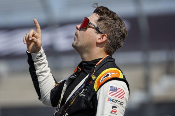 Noah Gragson waits on the grid during qualifying for the NASCAR Cup Series Cook Out Southern 500 at Darlington Raceway on Sept. 3, 2022 in Darlington, South Carolina.