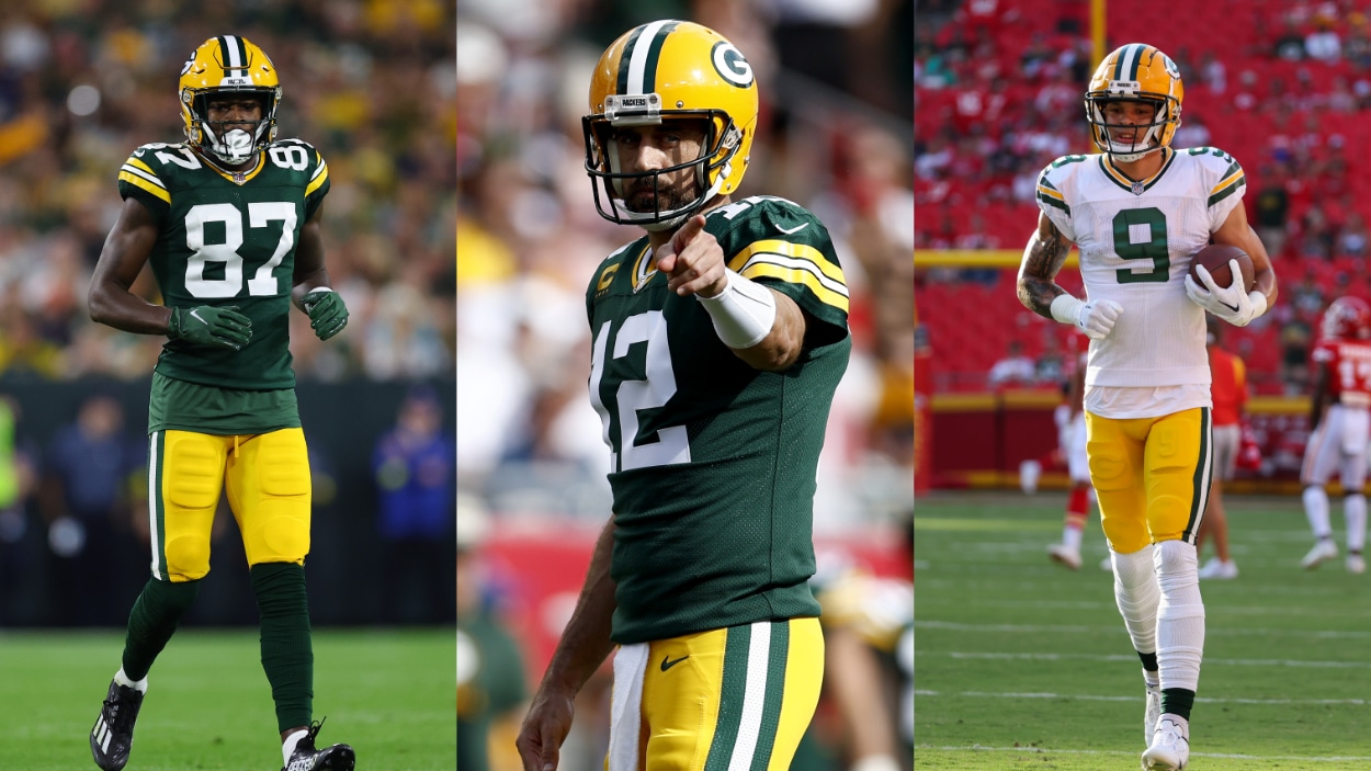 Packers' Aaron Rodgers has high praise for rookie wide receivers