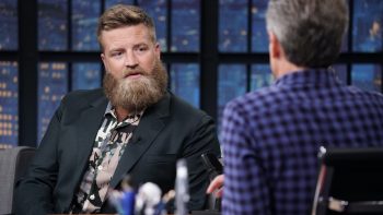 Former NFL quarterback Ryan Fitzpatrick during an interview.