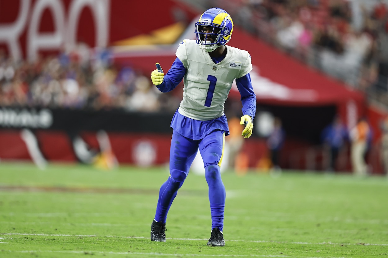 Allen Robinson lines up against the Cardinals.