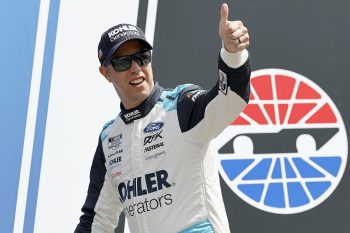 Brad Keselowski gives thumbs up