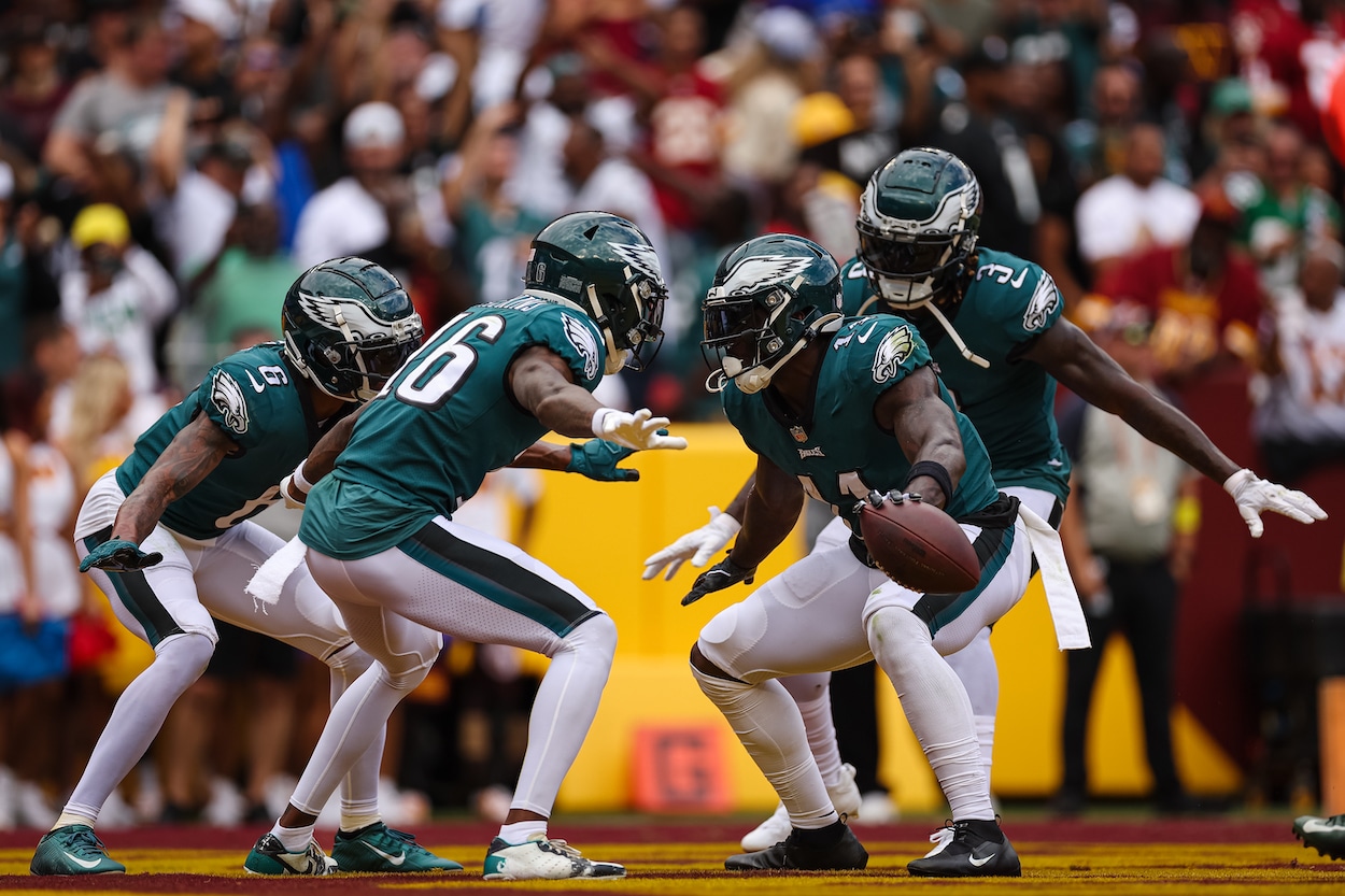 Philadelphia eagles players wearing the Batman shirts : r