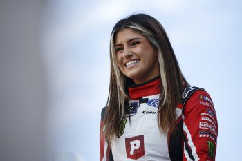 Hailie Deegan before Xfinity race