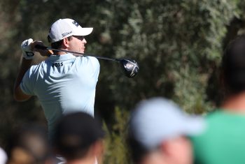 Patrick Cantlay hits a shot during the Shriners Children's Open.