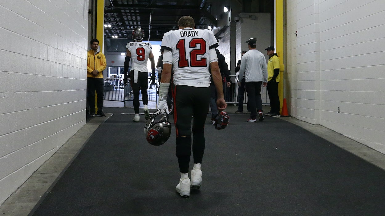 Tom Brady of the Tampa Bay Buccaneers.