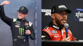 NASCAR drivers Ty Gibbs (L) and Ross Chastain (R) at the tail end of the 2022 Cup Series season.