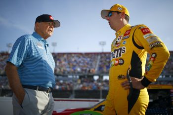 Kyle Busch and team owner Joe Gibbs talk