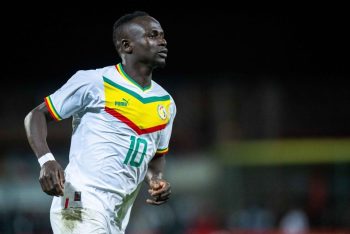 Sadio Mane in action for Senegal