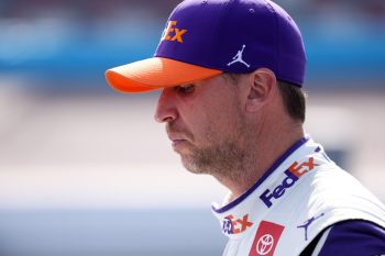 Denny Hamlin during 2022 NASCAR Cup Series Championship qualifying