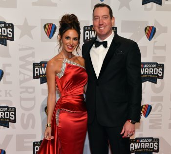 Kyle Busch and Samantha Busch at banquet