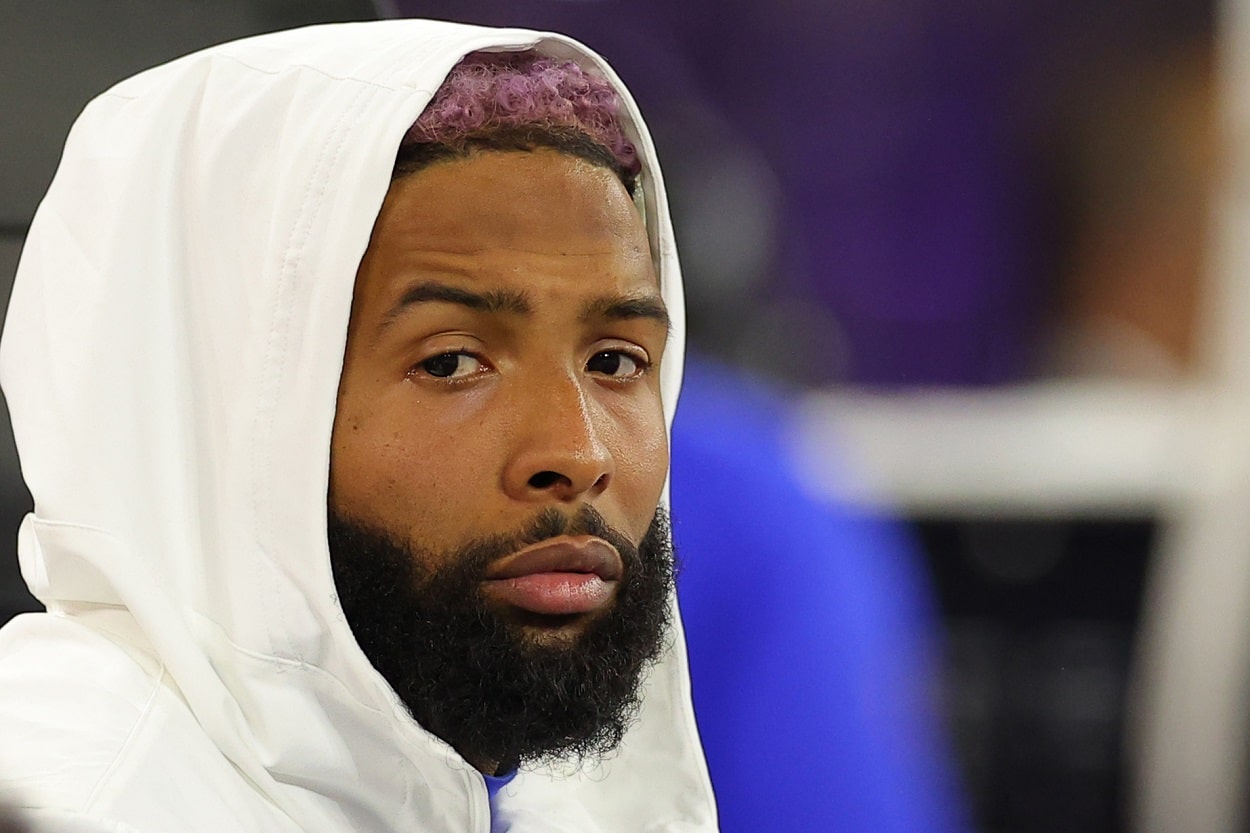 Odell Beckham Jr. at Super Bowl 56